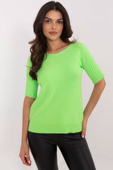 Half-Sleeve Cotton Blend Top | Regular Fit | Minimalistic Design